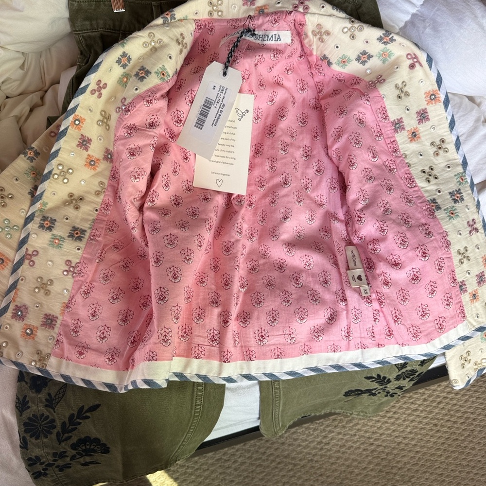 Alix of Bohemia Multicolor Embroidered Jacket Size XS - Picture 7 of 7